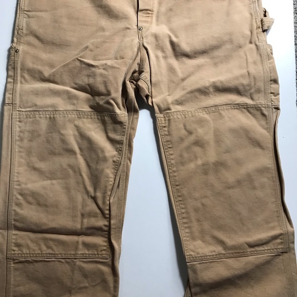 Vintage 90s Carhartt Double Knee Overalls Bib Work Dungaree Size 44 44x30 - Picture 8 of 11